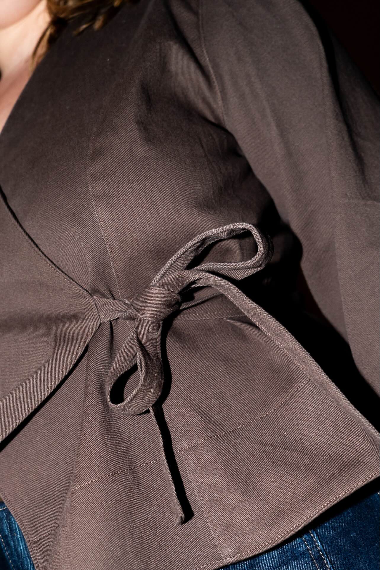 PUFF AND PENCIL - Wrap Blouse with Straight Sleeves PDF Pattern