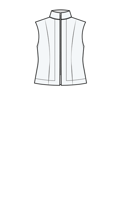 PUFF AND PENCIL Zip Vest x Basic Sleeve PDF Pattern Bundle