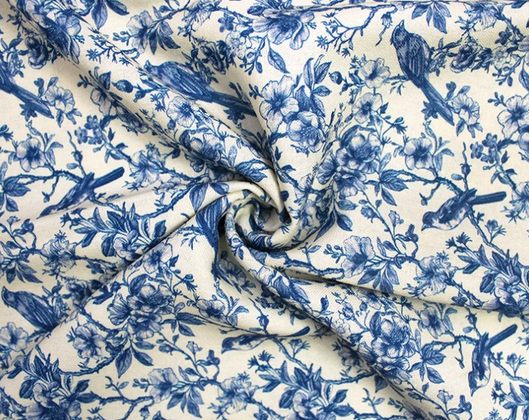 Little Jonny Linen Mix | Bird Flowers