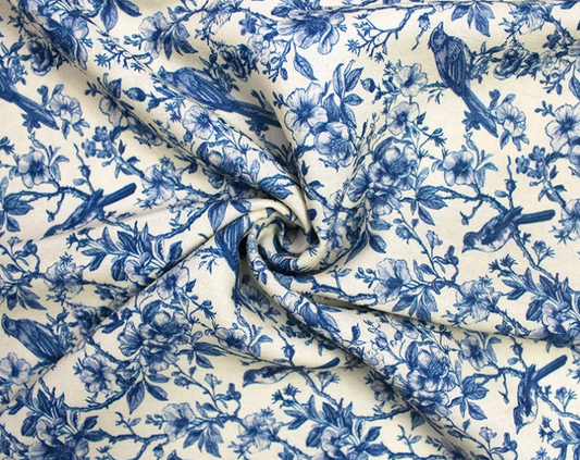 Little Jonny Linen Mix | Bird Flowers