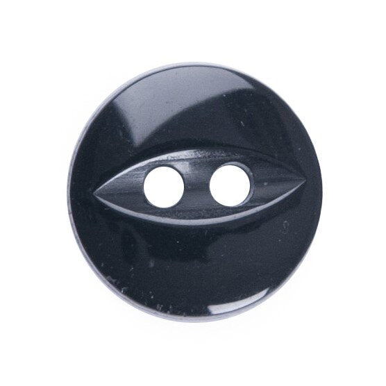 Fish Eye 2 Hole Plain Buttons : 11mm/14mm/16mm