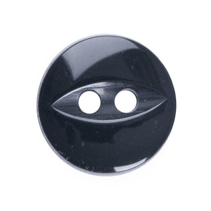 Fish Eye 2 Hole Plain Buttons : 11mm/14mm/16mm