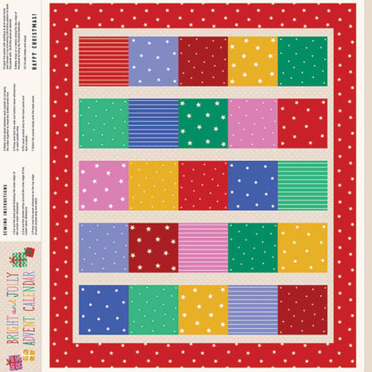 Bright & Jolly Advent Calendar Panel by Kate McFarlane