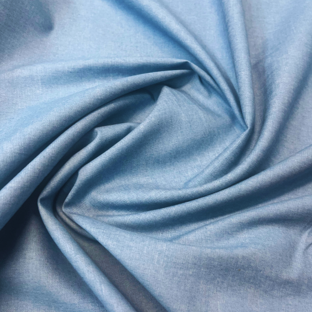 Plain Washed Chambray - light wash