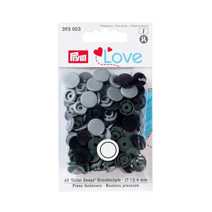 30 Colour Press Fasteners | 7 Colourways | Prym Love