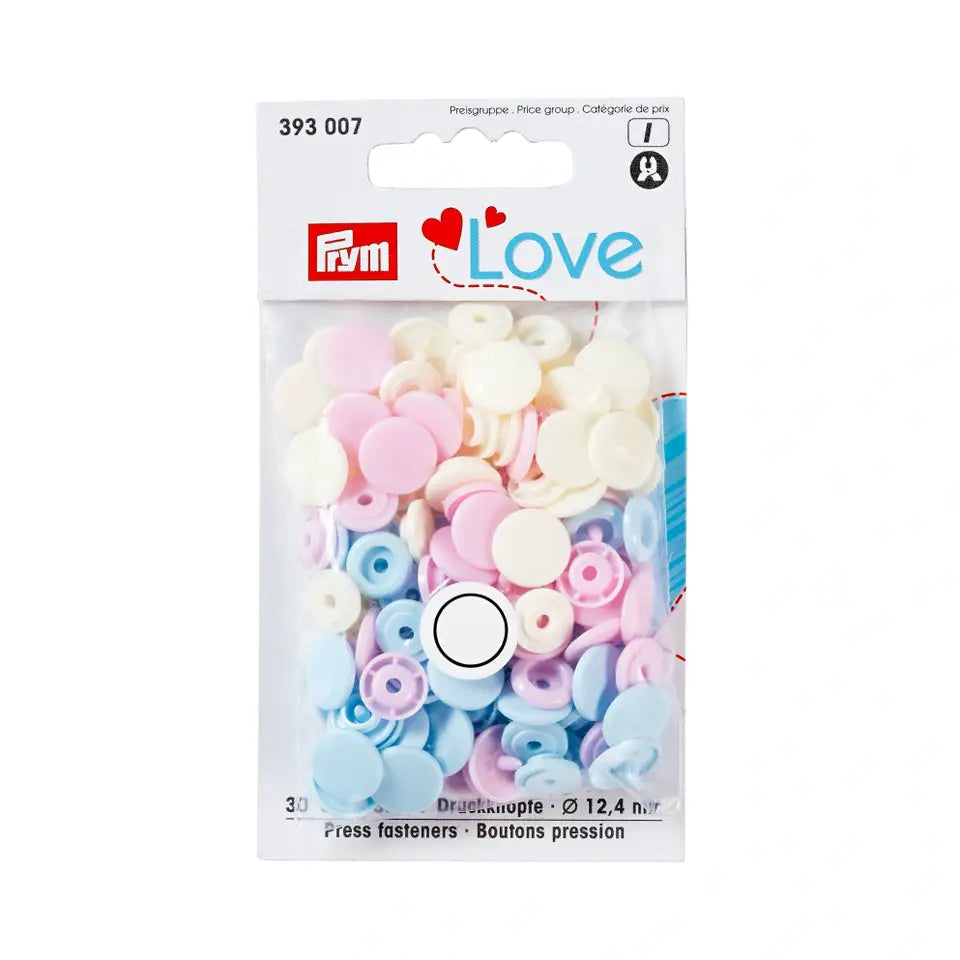 30 Colour Press Fasteners | 7 Colourways | Prym Love