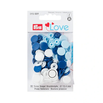 30 Colour Press Fasteners | 7 Colourways | Prym Love