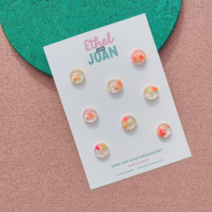 Ethel & Joan Buttons | Day Glow