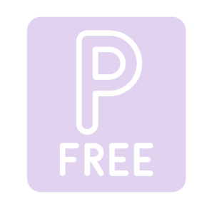 Purple square with white 'P' and 'FREE' text on a white background