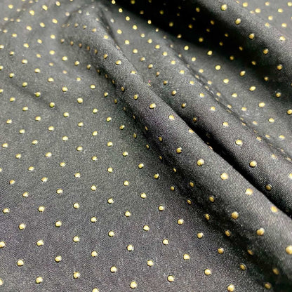 Black & Gold Spotted Fabric