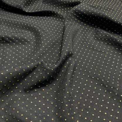 Black & Gold Spotted Fabric