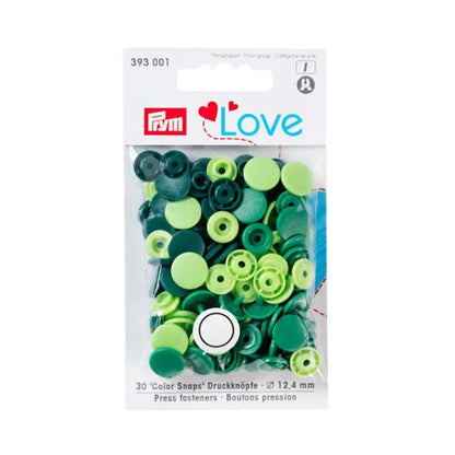 30 Colour Press Fasteners | 7 Colourways | Prym Love