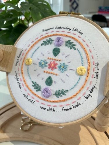 Hand Embroidery : Beginners Class DUNDEE
