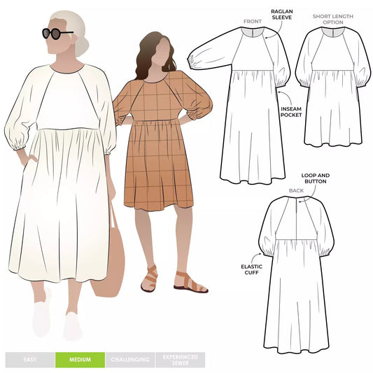 Style Arc Hope Woven Dress Paper Pattern
