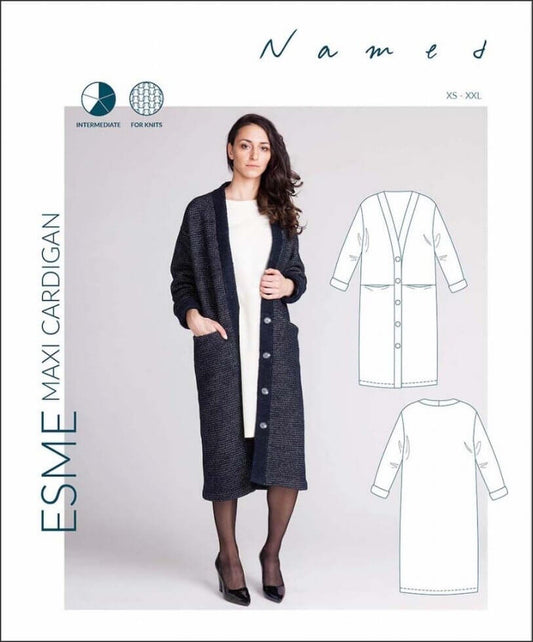 Named Clothing | Esme Maxi Cardigan Paper Pattern