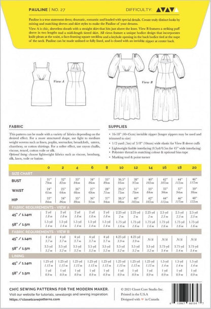 Closet Core Patterns | Pauline Dress