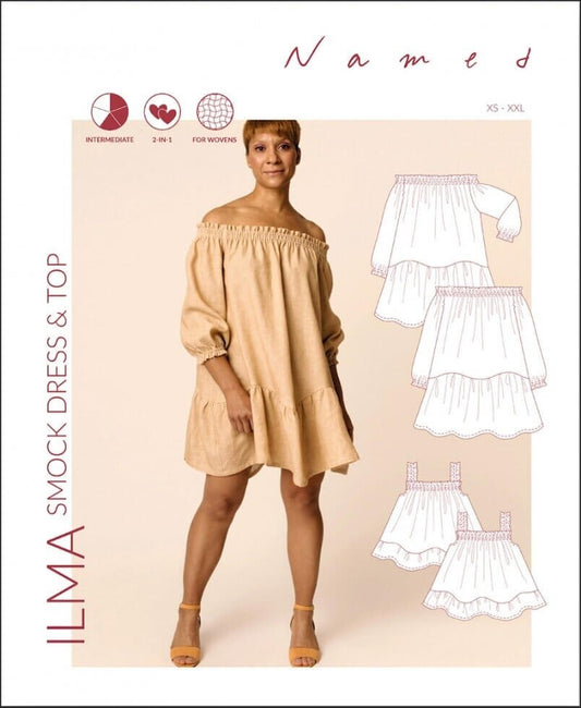 Named Clothing | Ilma Smock Dress & Top Paper Pattern