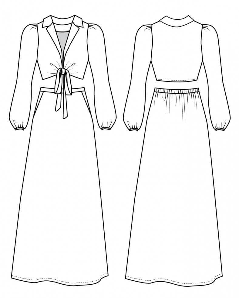 Friday Pattern Co. | Saturday Skirt Set Paper Pattern