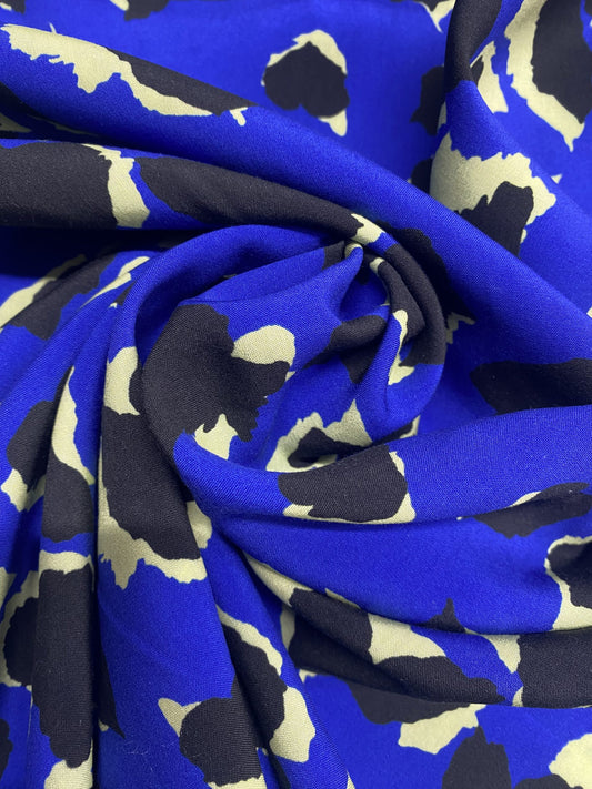 Cobalt Animal Fabric | Radiance Animal