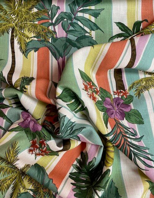 Stripy Palms Linen | Lady McElroy