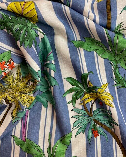 Stripy Palms Linen | Lady McElroy