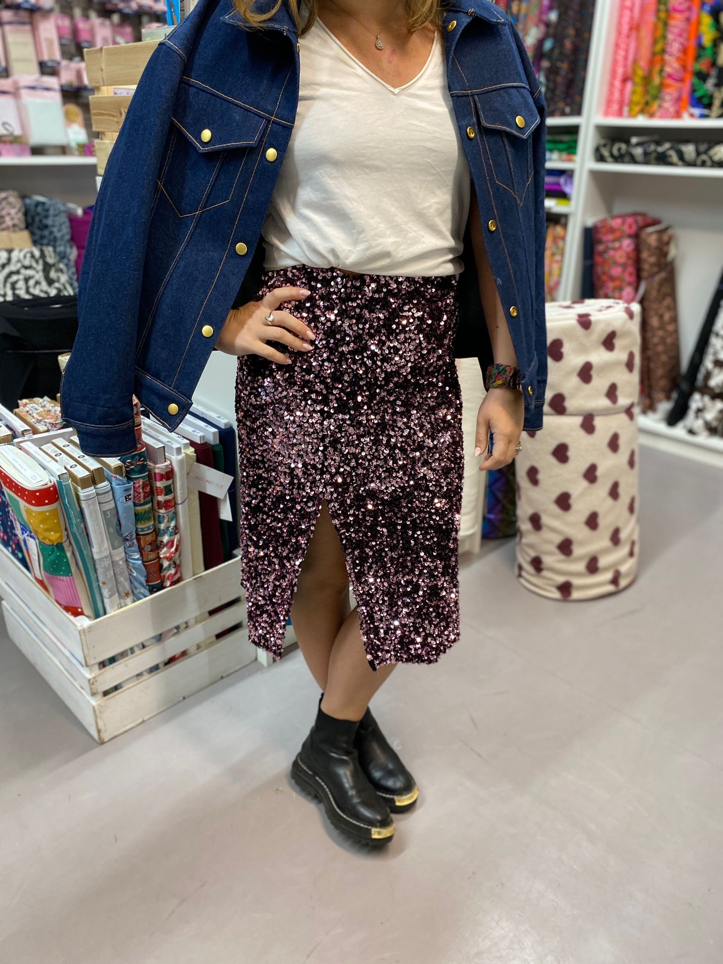 Sequin Skirt Sew Along Fabric Kit