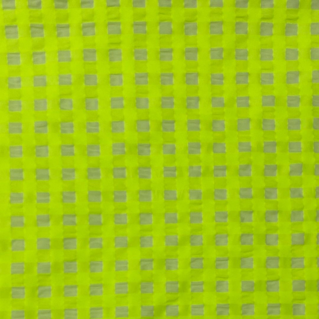 Large Neon Check | Cotton Yard Dyed | Two colours