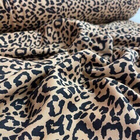 Leopard Ponte Roma Fabric