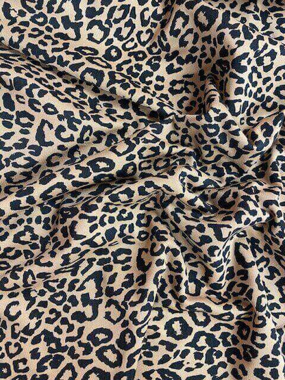 Leopard Ponte Roma Fabric