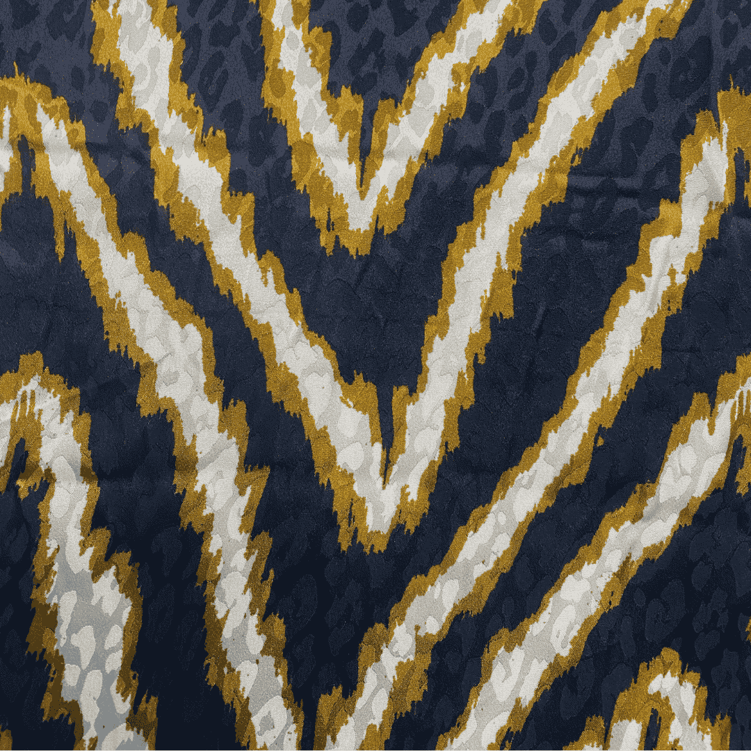 Abstract Leopard Satin