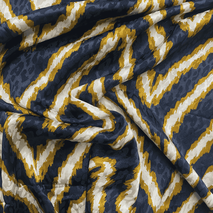 Abstract Leopard Satin