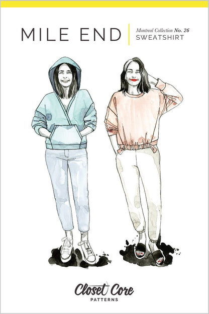 Closet Core Patterns | Mile End Sweatshirt Paper Pattern