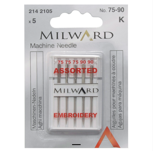 Milward | Sewing Machine Embroidery Needles | Assorted