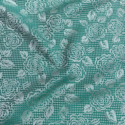 Floral Mint Brocade