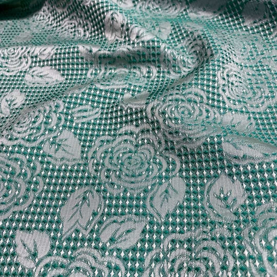 Floral Mint Brocade
