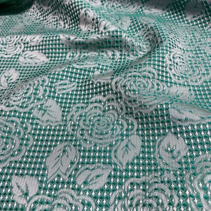 Floral Mint Brocade