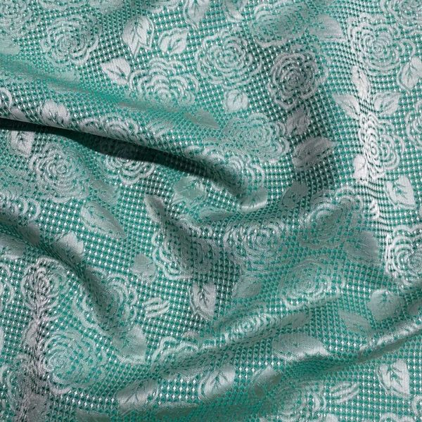 Floral Mint Brocade