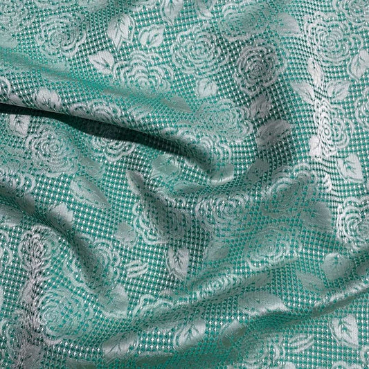Floral Mint Brocade
