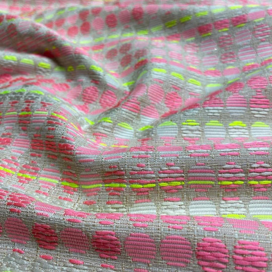 Neon Dot Woven Fabric