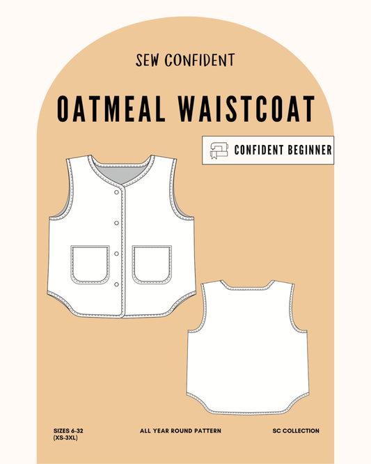 Sew Confident Oatmeal Waistcoat Pattern