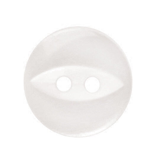 Fish Eye 2 Hole Plain Buttons : 11mm/14mm/16mm