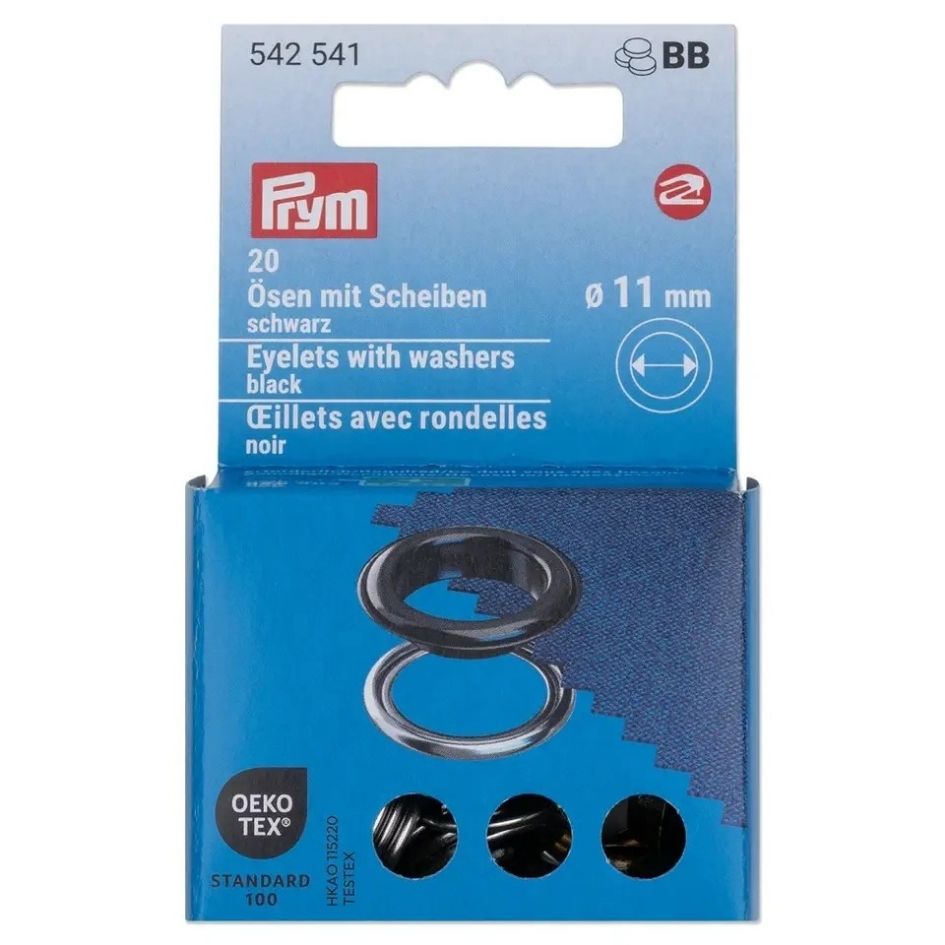 Eyelets with Washers | Multiple Colours | Prym Vario Tool
