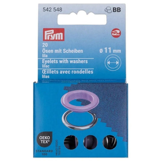Eyelets with Washers | Multiple Colours | Prym Vario Tool