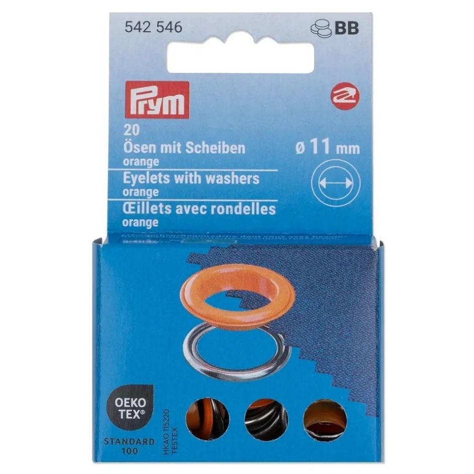 Eyelets with Washers | Multiple Colours | Prym Vario Tool