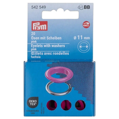 Eyelets with Washers | Multiple Colours | Prym Vario Tool