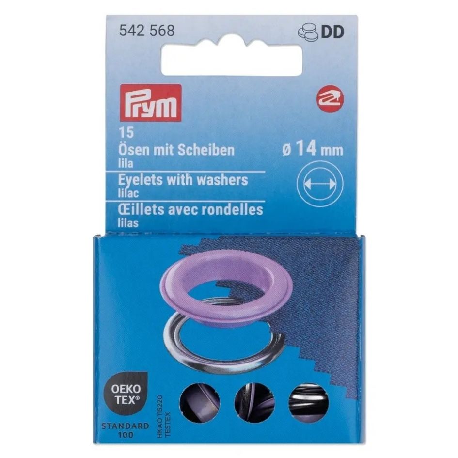 Eyelets with Washers | Multiple Colours | Prym Vario Tool