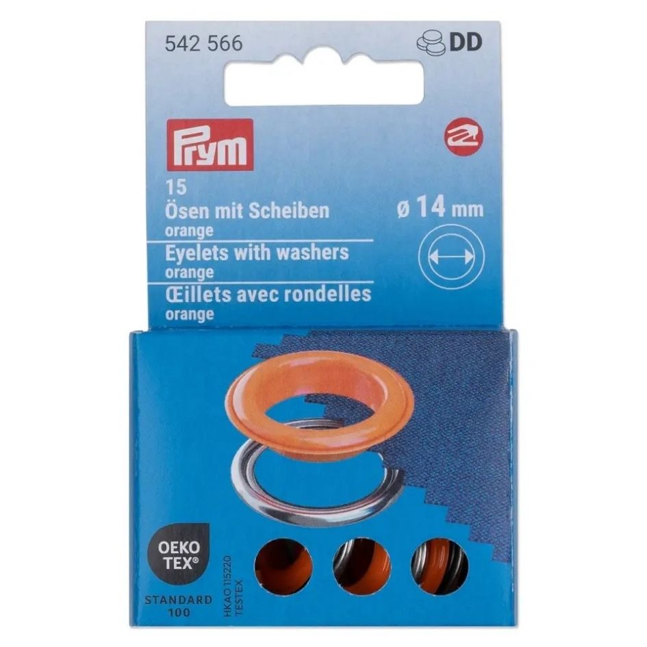 Eyelets with Washers | Multiple Colours | Prym Vario Tool