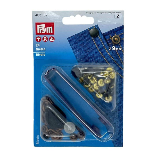 Jeans Rivets 9mm | Prym Vario, Pliers or Hammer