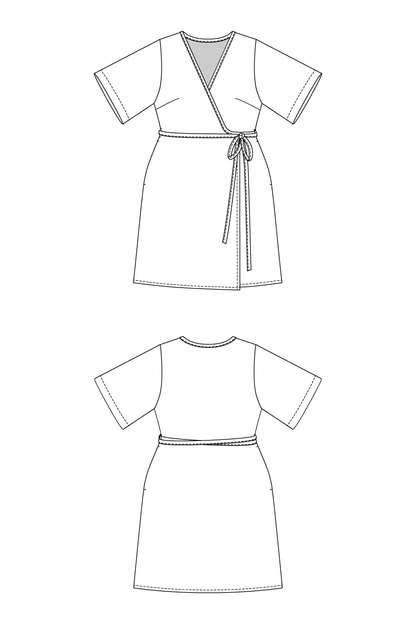AARIA mini wrap dress