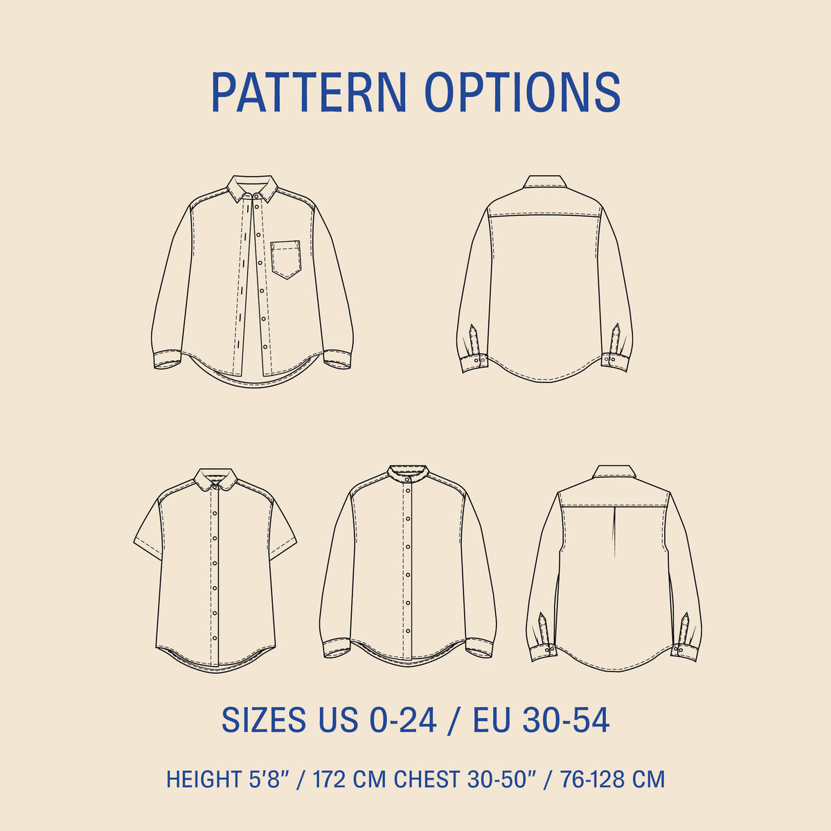 Anna Shirt sewing pattern